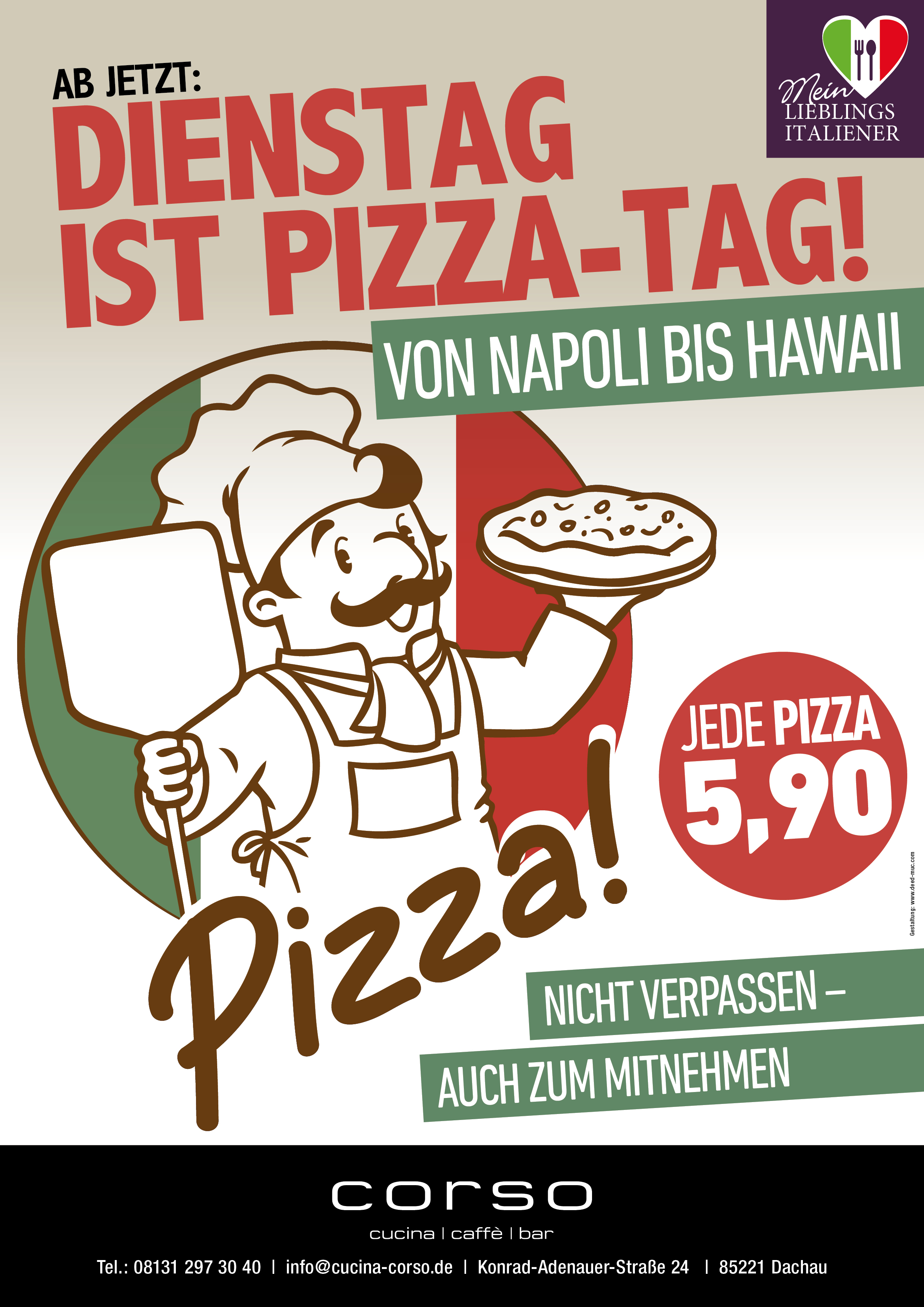 Corso – Dienstag ist Pizza-Tag